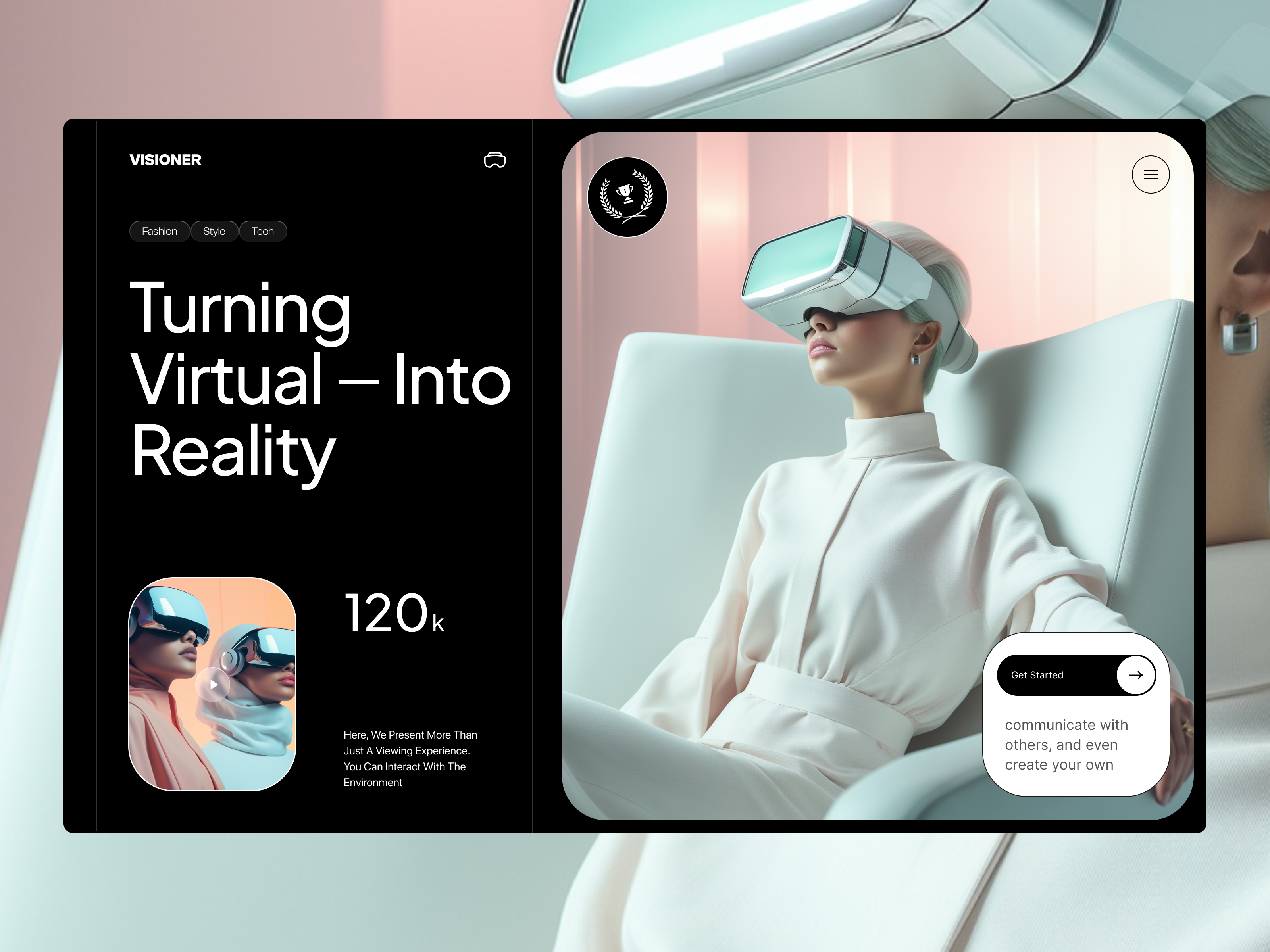 Future interfaces portfolio presentation reference
